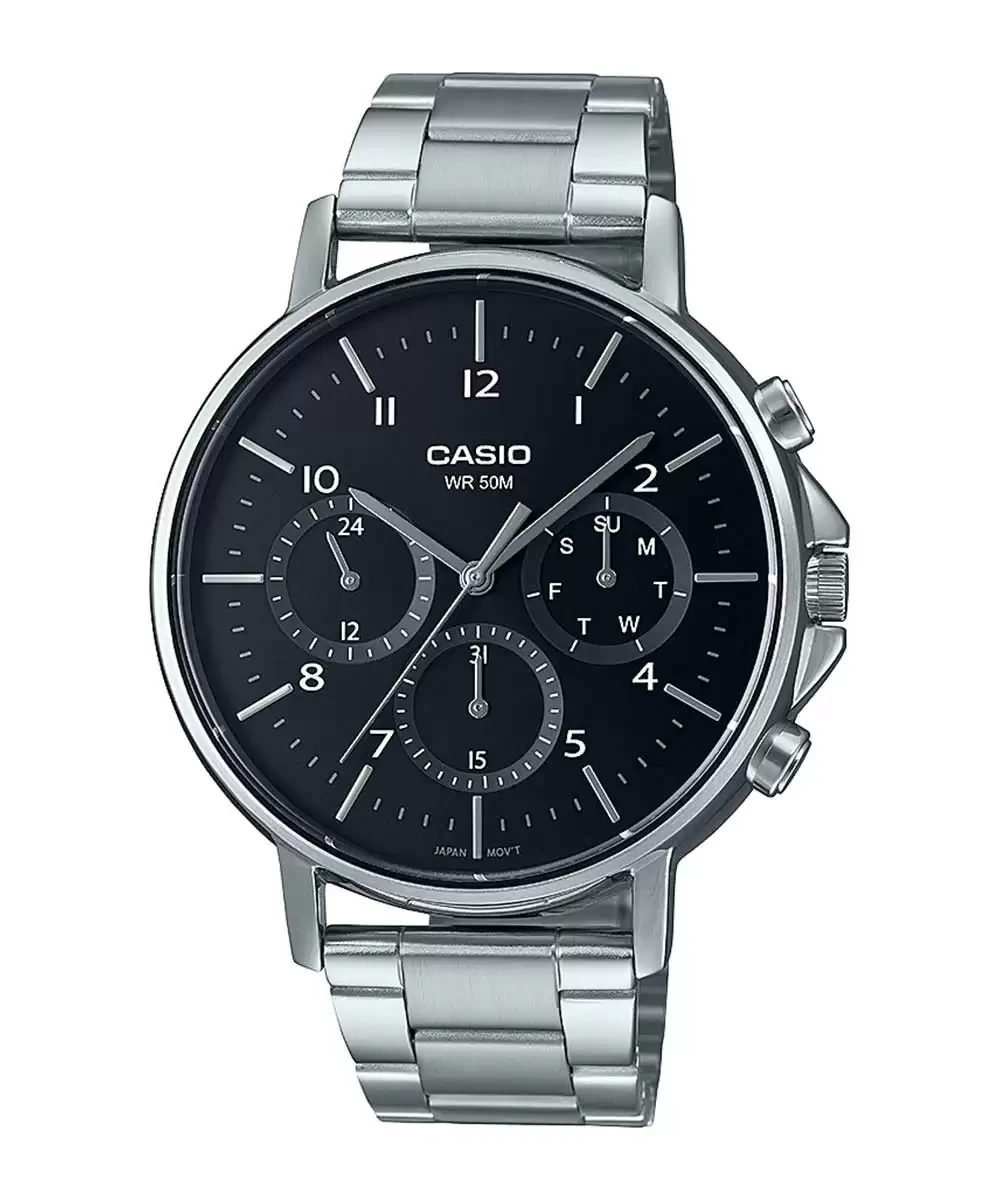 ENTICER MEN MTP-E321D-1AVDF - A1845 Silver Analog - Men's Watch