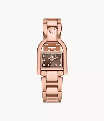 Harwell Three-Hand Rose Gold-Tone Stainless Steel Watch