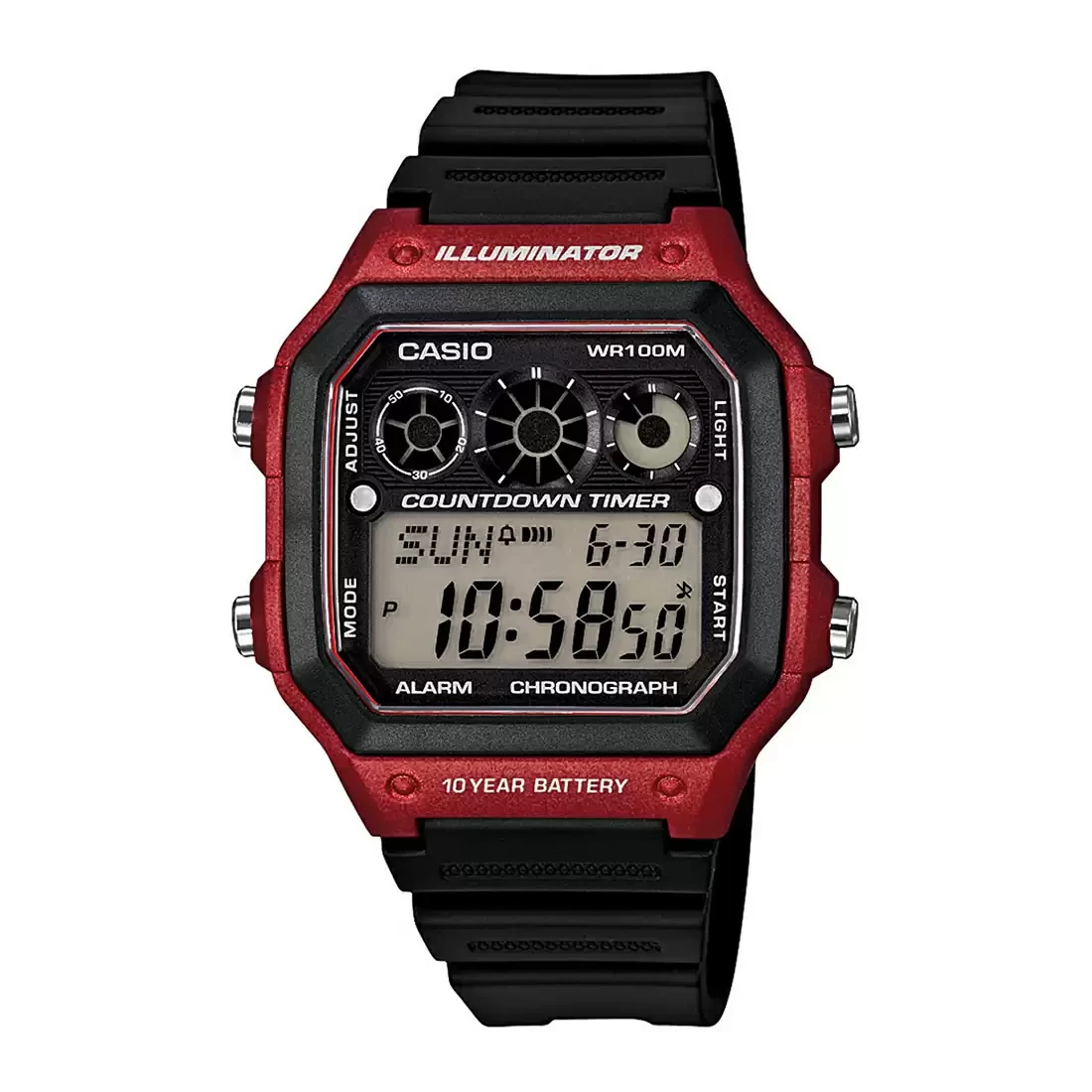 YOUTH AE-1300WH-4AVDF - D108 Black Digital - Unisex Watch
