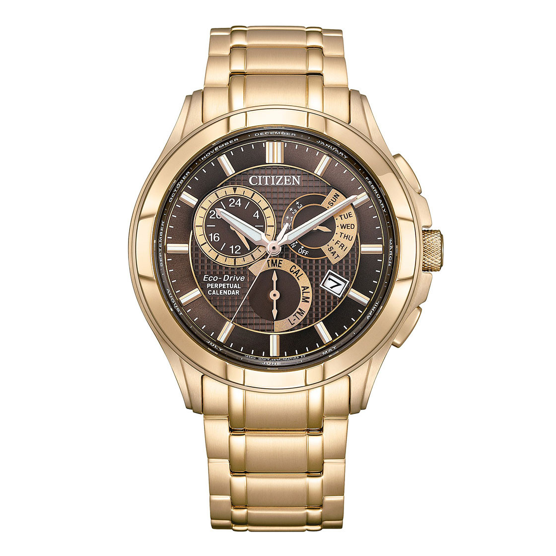 Citizen Eco-Drive Gents Watch Brown Dial - BL8163-50X