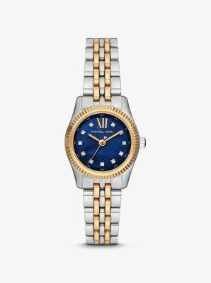 Michael Kors Mini Lexington Pavé Two-Tone Watch